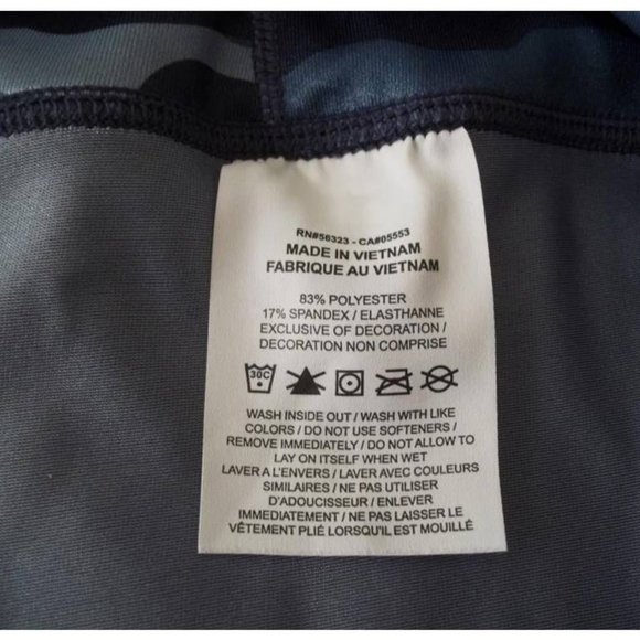 Women’s Nike One® Mid Rise Thunder Blue Camouflage Leggings Size XLarge - Picture 6 of 16